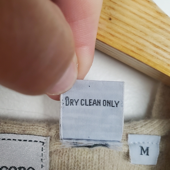 Vntg Evan Picone Women's Cream Sweater Vest. Lambswool & Angora. 80s. MED. A000 - Picture 5 of 8